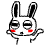 小尺寸的动态兔子表情图片，可爱小兔兔QQ表情